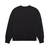 Wordmark Oversized Fleece Crew - Black