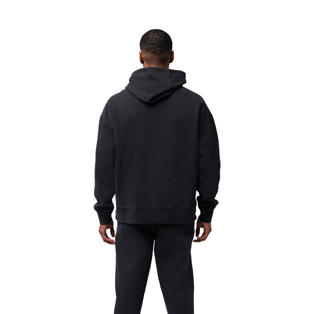 Wordmark Oversized Fleece Po - Black