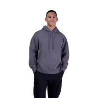 Wordmark Oversized Fleece Po - Pewter