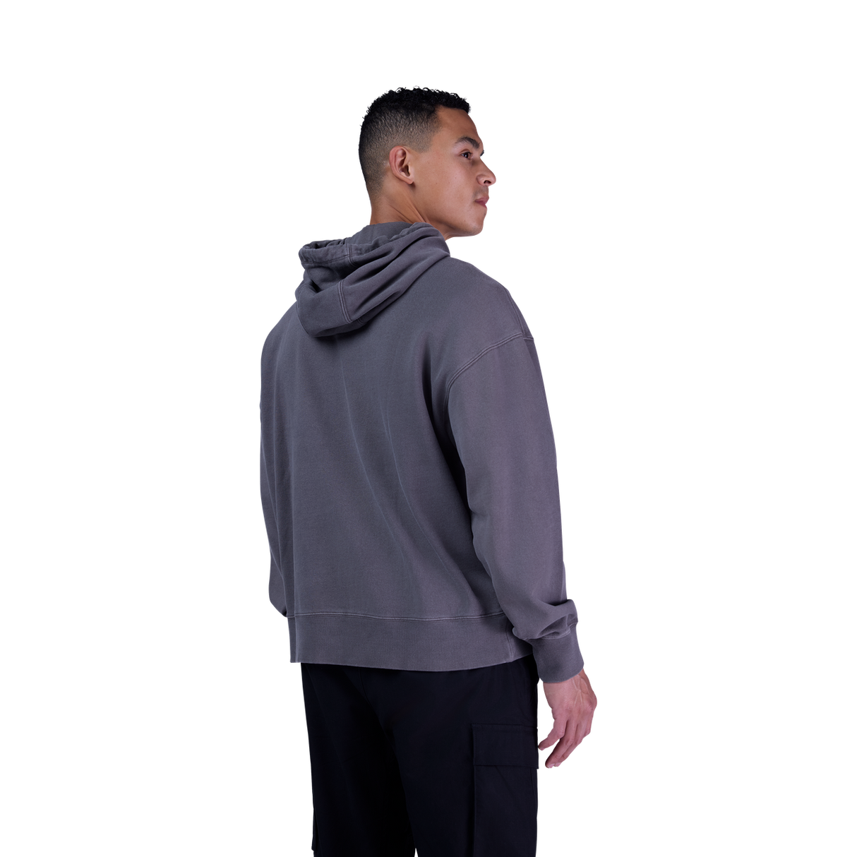 Wordmark Oversized Fleece Po - Pewter