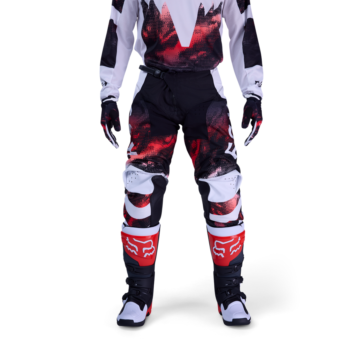 180 Kairos Hose - White/Fluorescent Red