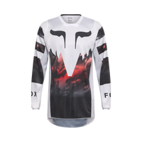180 Kairos Jersey - White/Fluorescent Red