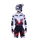 180 Kairos Jersey - White/Fluorescent Red