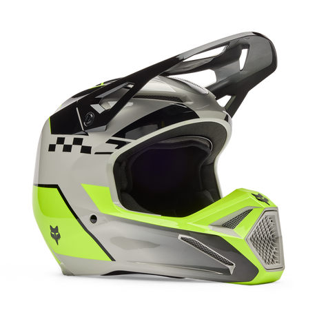 V1 Collect Fullface Helm - Grey/Yellow