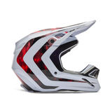 V1 Kairos Fullface Helm - White/Fluorescent Red