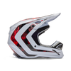 V1 Kairos Fullface Helm - White/Fluorescent Red