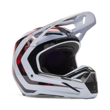 V1 Kairos Fullface Helm - White/Fluorescent Red