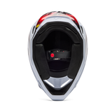 V1 Kairos Fullface Helm - White/Fluorescent Red