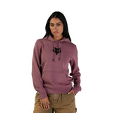Women's Fox Head Fleece Pullover - Cordovan