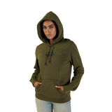 Women's Fox Head Fleece Pullover - Olive Green
