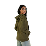 Women's Fox Head Fleece Pullover - Olive Green