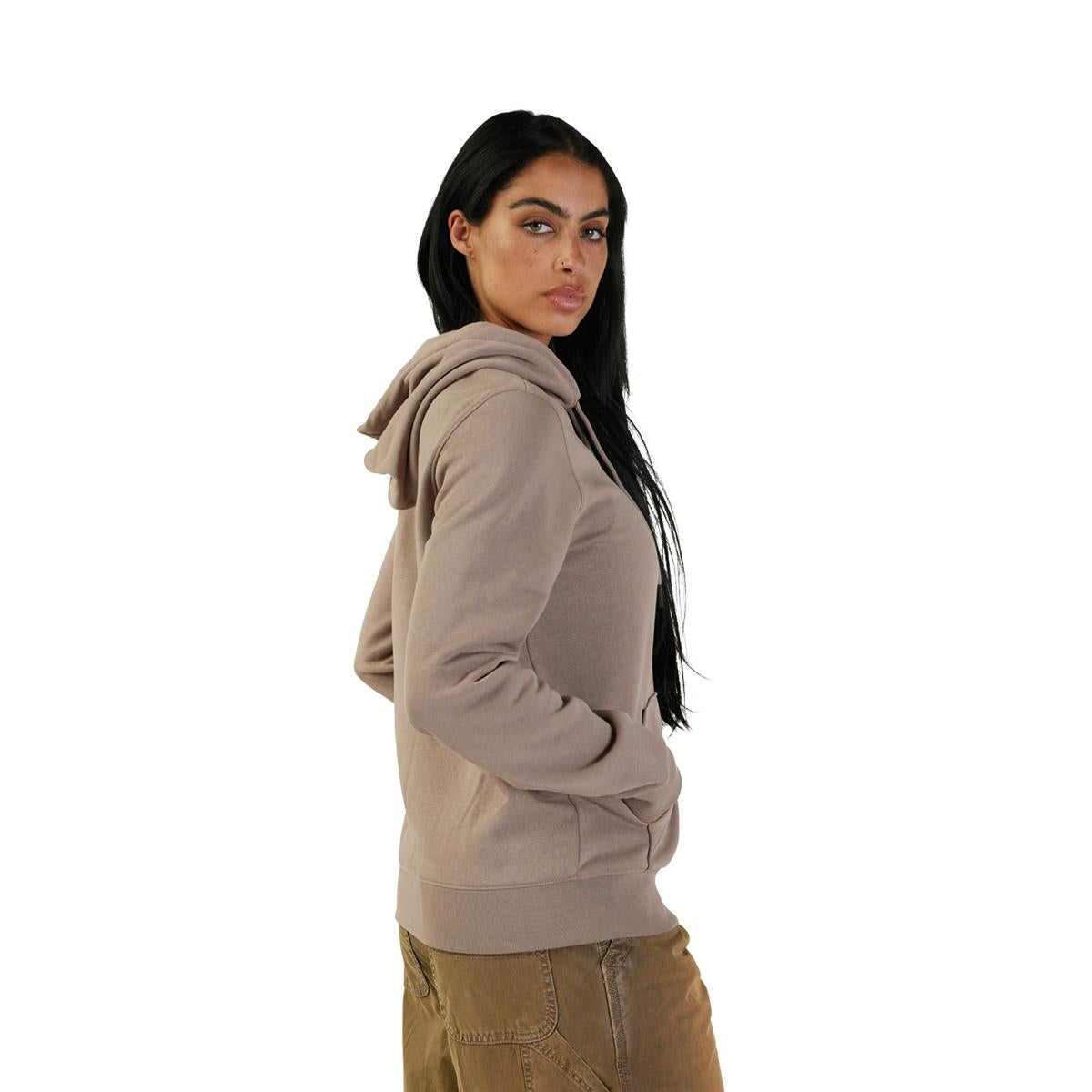 Women's Fox Head Fleece Pullover - Taupe
