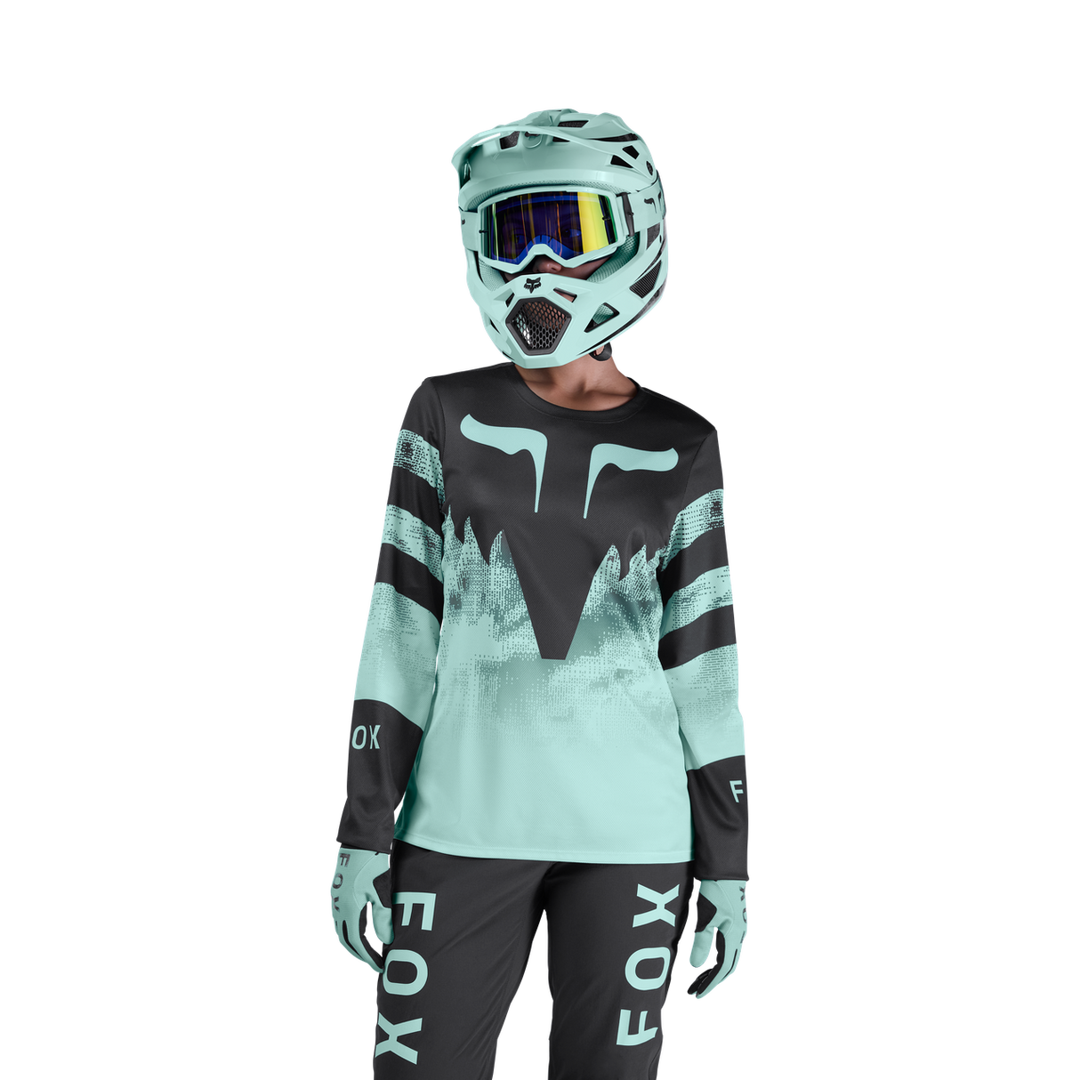 Womens Ranger Long Sleeve Jersey Kairos - Turquoise