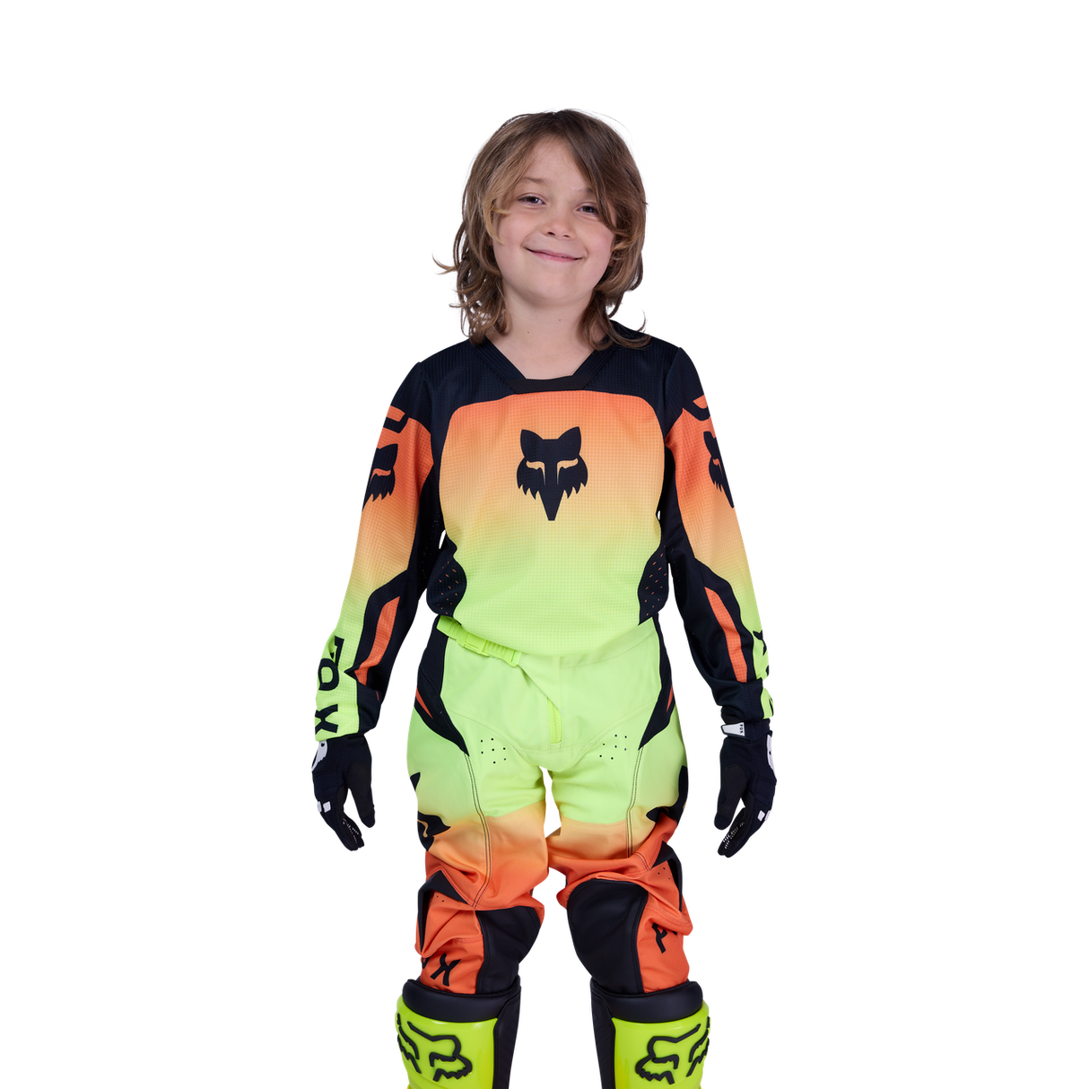 Youth 180 Shield Jersey - Fluorescent Yellow
