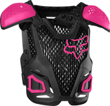 Youth R3 Chest Guard - Black/Pink