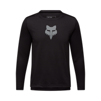Youth Ranger Long Sleeve Jersey Fox Head - Black