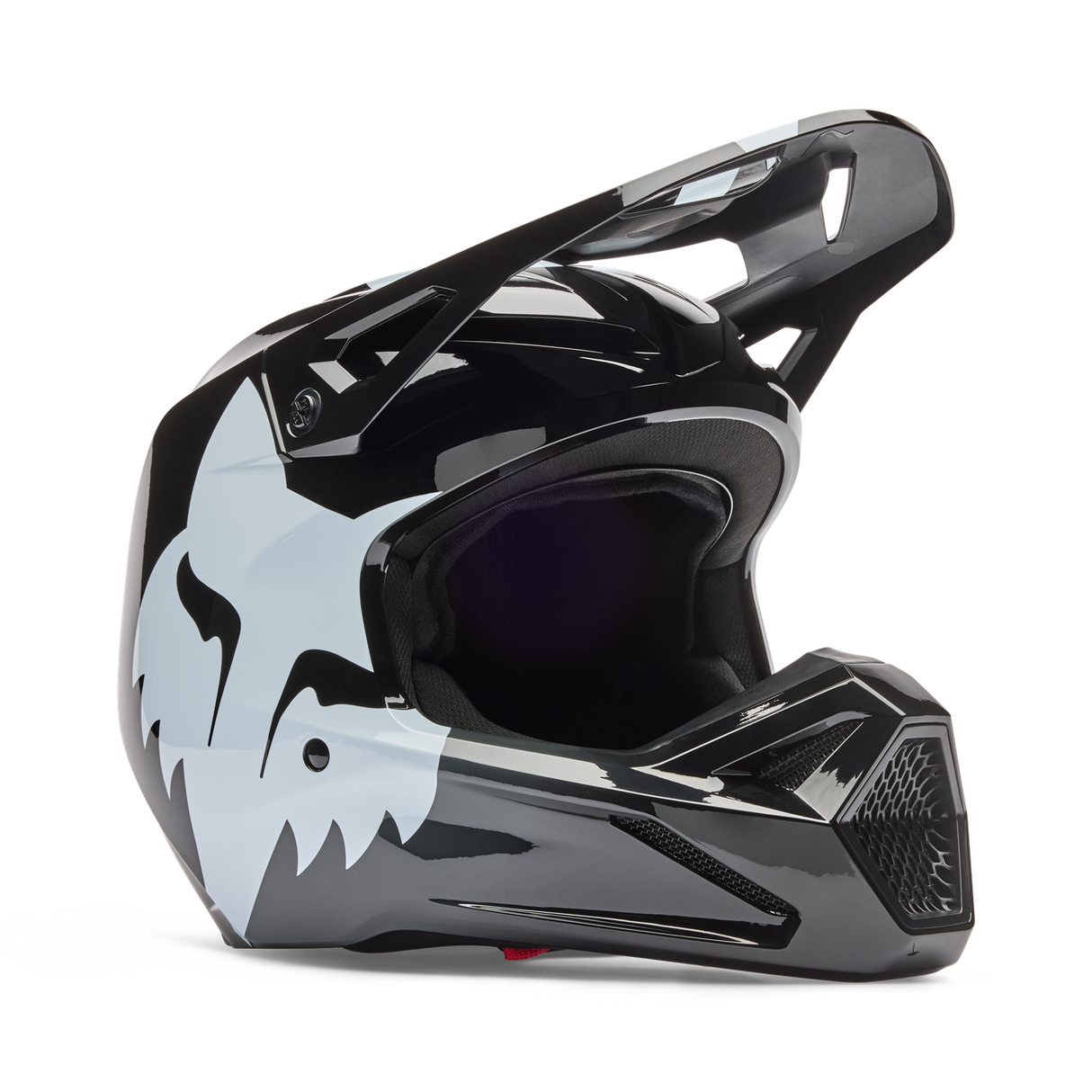 Youth V1 Shield Fullface Helm - Black