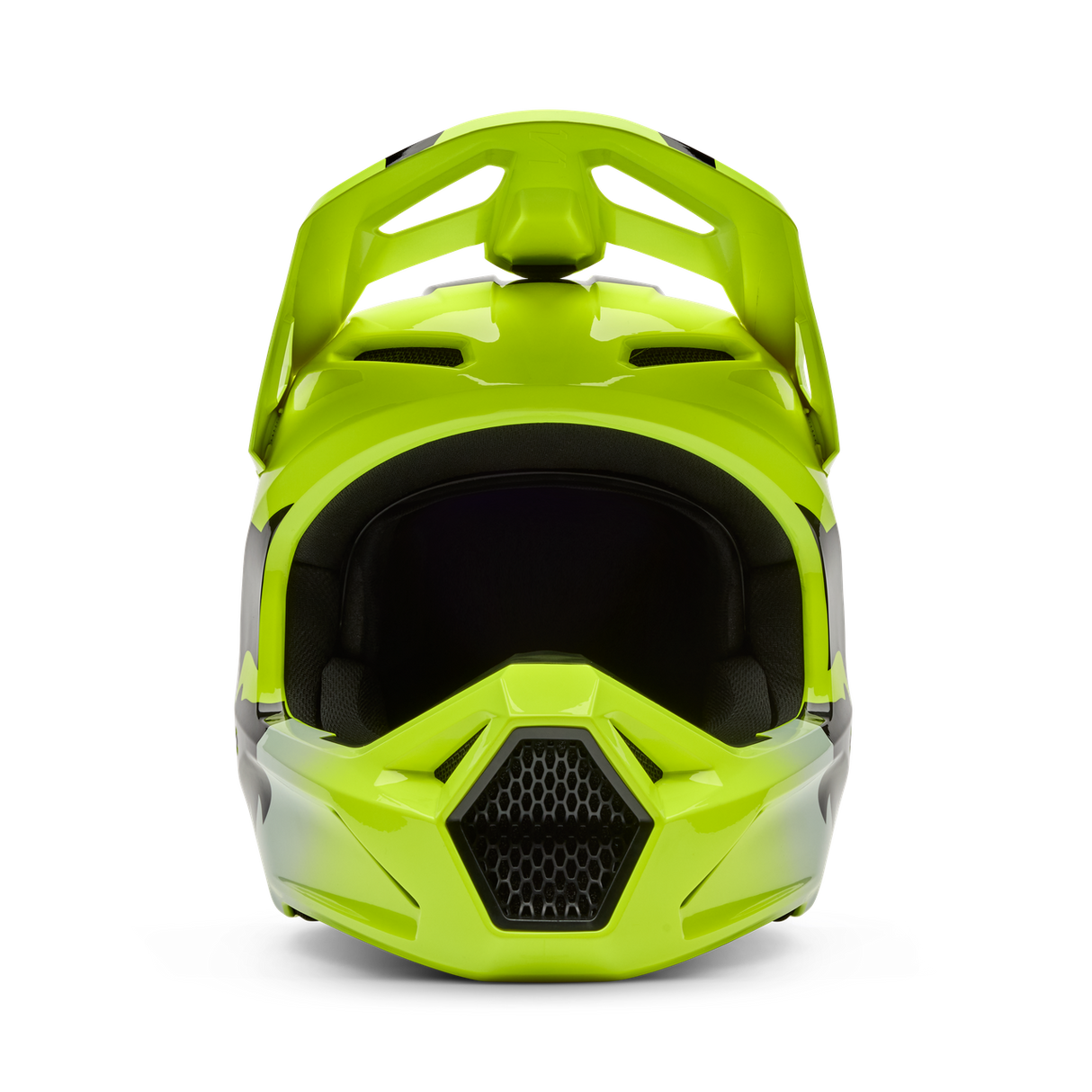 Youth V1 Shield Fullface Helm - Fluorescent Yellow