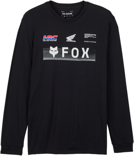Fox X Honda Premium Long Sleeve Tee - Black