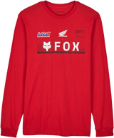 Fox X Honda Premium Long Sleeve Tee - Flame Red