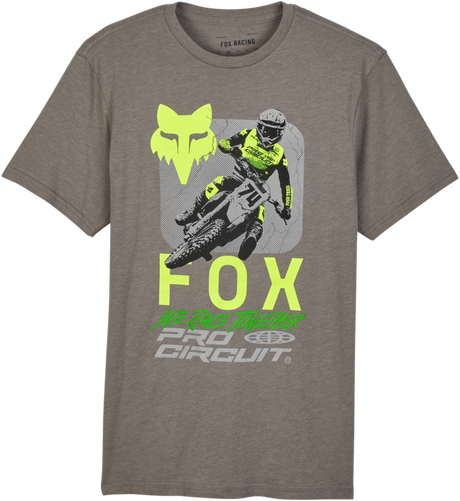 Fox X Pro Circuit Premium Short Sleeve Tee - Heather Graphite