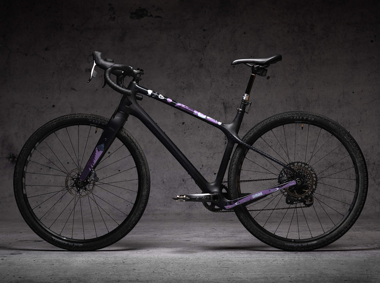 Gravel Rahmenschutzkit Grinduro - Purple Matte