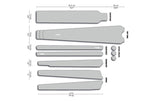 Gravel Rahmenschutzkit Clear - White Matte