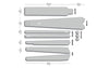 Gravel Frame Protection Kit Clear - White Matte 