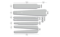 Gravel Frame Protection Kit Clear - White Matte 