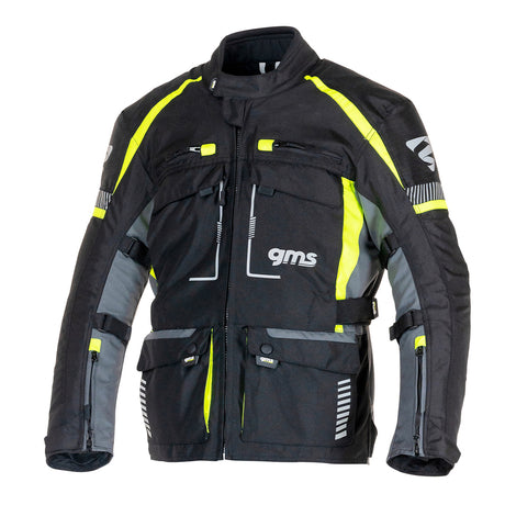3in1 Tourjacke Everest - schwarz-anthrazit-gelb