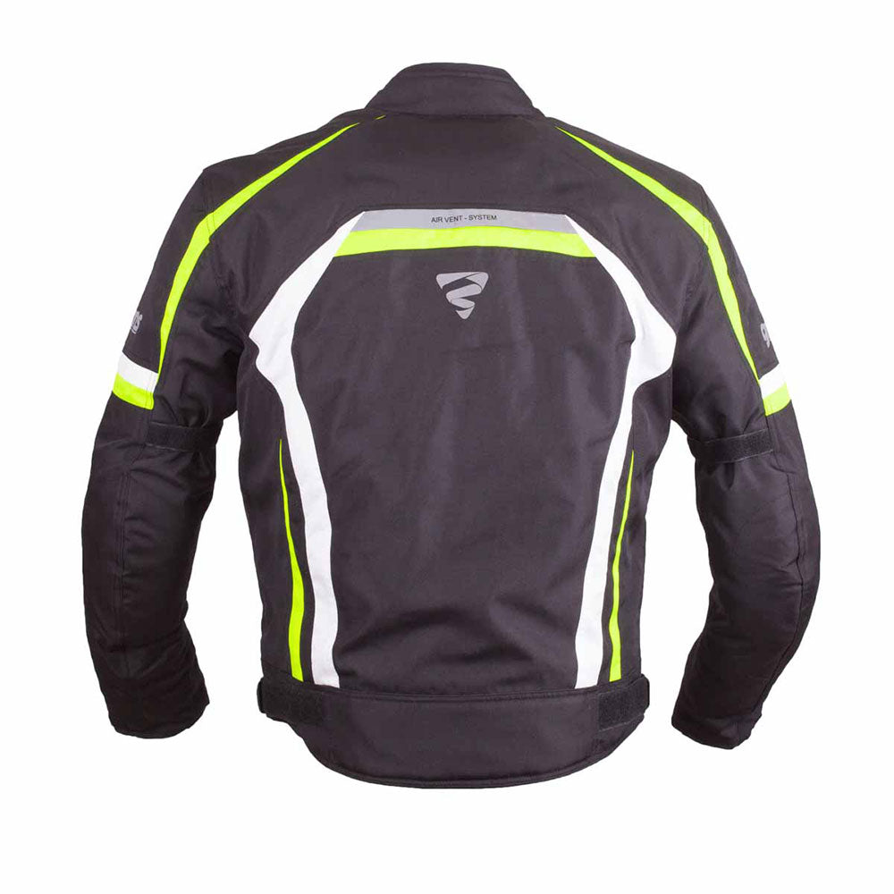 Jacke Pace - schwarz-weiss-fluogelb