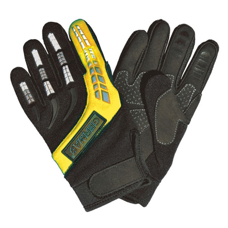 Kinder Handschuhe Jamie Kids - schwarz-gelb fluo