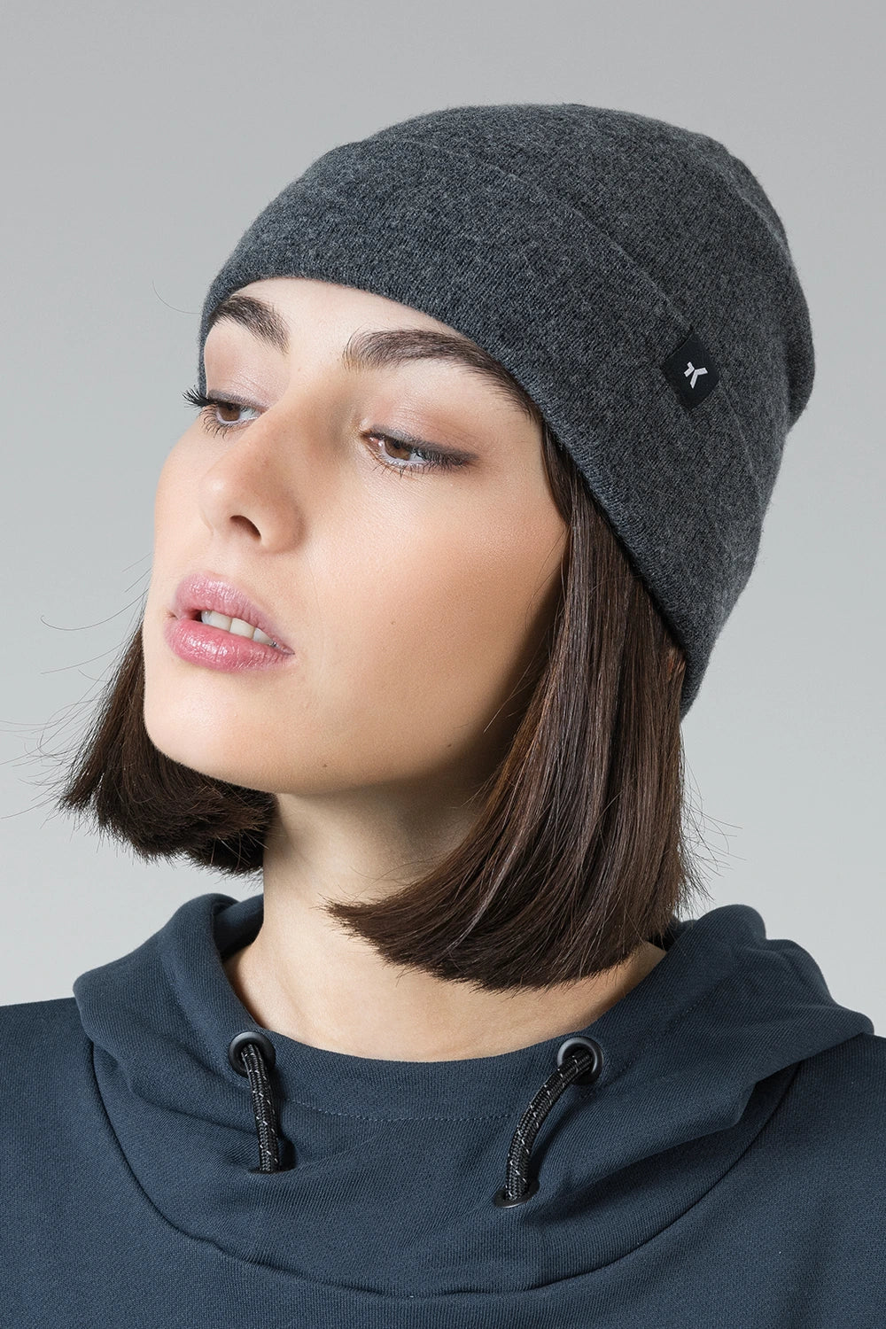 Mütze Merino Crest - Alloy
