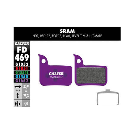 E-Bike Bremsbelag G1652 Sram RED - Violett