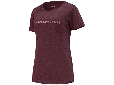 Getoutandplay Women Organic Cotton T-Shirt - Raisin