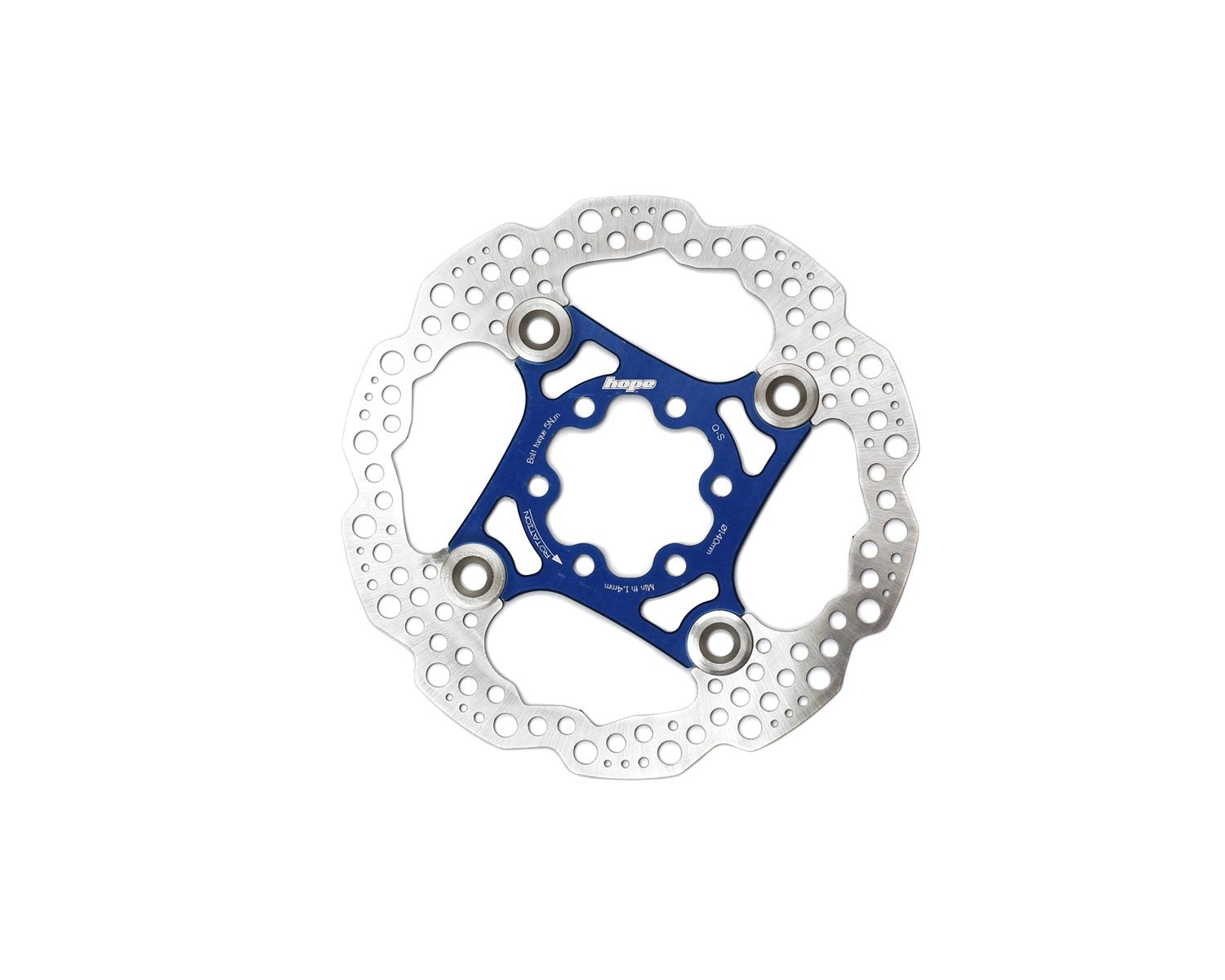 Hope Disque de Frein Flottant RX - 140mm - Centerlock - blue Hope Disque de Frein Flottant RX - 140mm - Centerlock - blue