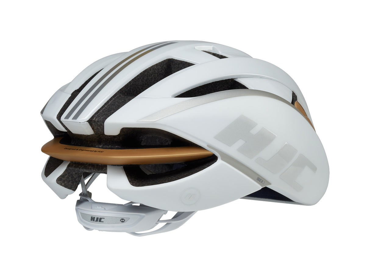IBEX 3 Road helmet - Matt Gloss White Gold