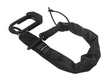 E-DX,10mm/110cm noose chain,incl 1x D-Lock/1x Z-Lok - all black