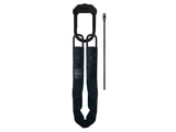 E-DX,10mm/110cm noose chain,incl 1x D-Lock/1x Z-Lok - all black