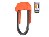 DX Wearable D Lock, with unique clip feature - orange