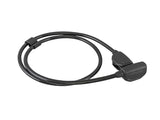 POP, 1.3m Wearable Steel Cable Lock - all black