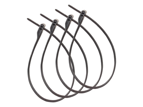 Z-Lok 4xPACK, Armoured reusable Tie, 40cm diameter - black