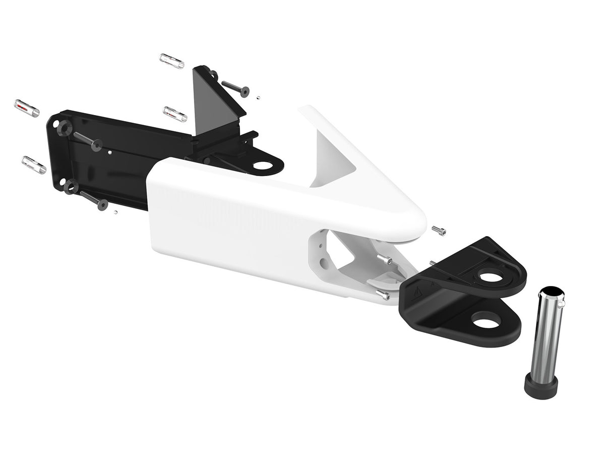 Airlok, Wall mounted bicycle storage hanger Lock - white