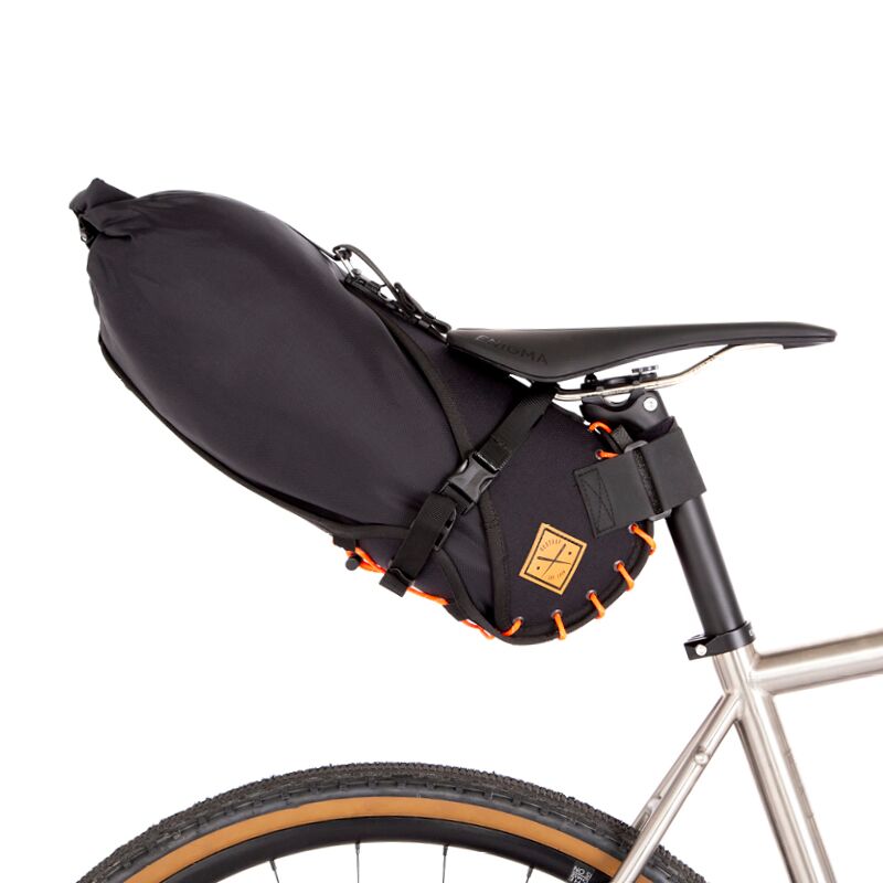 Satteltasche mit Drybag 8 L - Orange