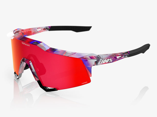 100% Speedcraft FDJ - HiPER Fire Red Mirror Lens - Gloss Translucent Red/Blue