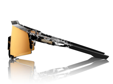100% Speedcraft Money Mike 3 - HiPER 24K Gold Mirror Lens - Polished Black Tortoise
