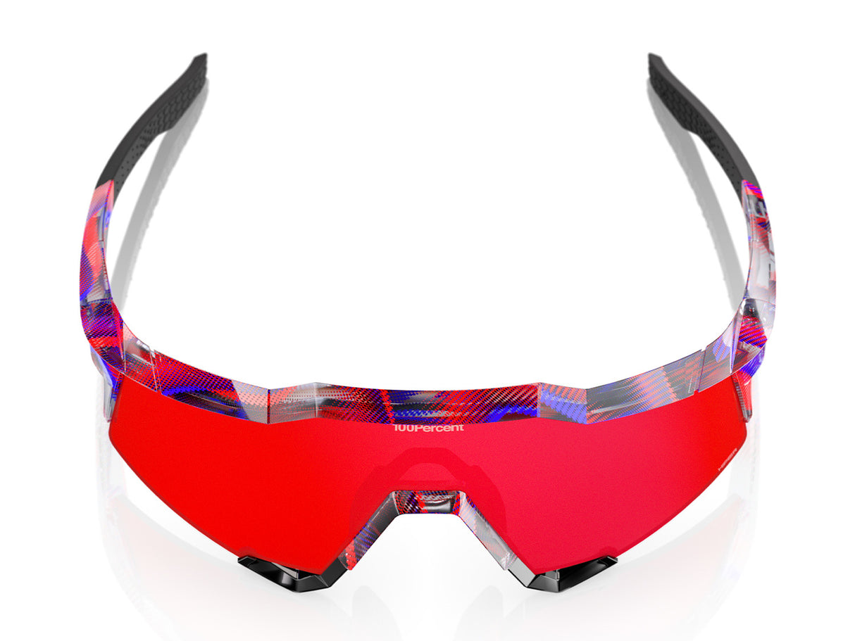 100% Speedcraft SL FDJ - HiPER Fire Red Mirror Lens - Gloss Translucent Red/Blue