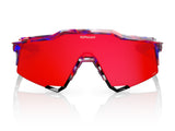 100% Speedcraft SL FDJ - HiPER Fire Red Mirror Lens - Gloss Translucent Red/Blue