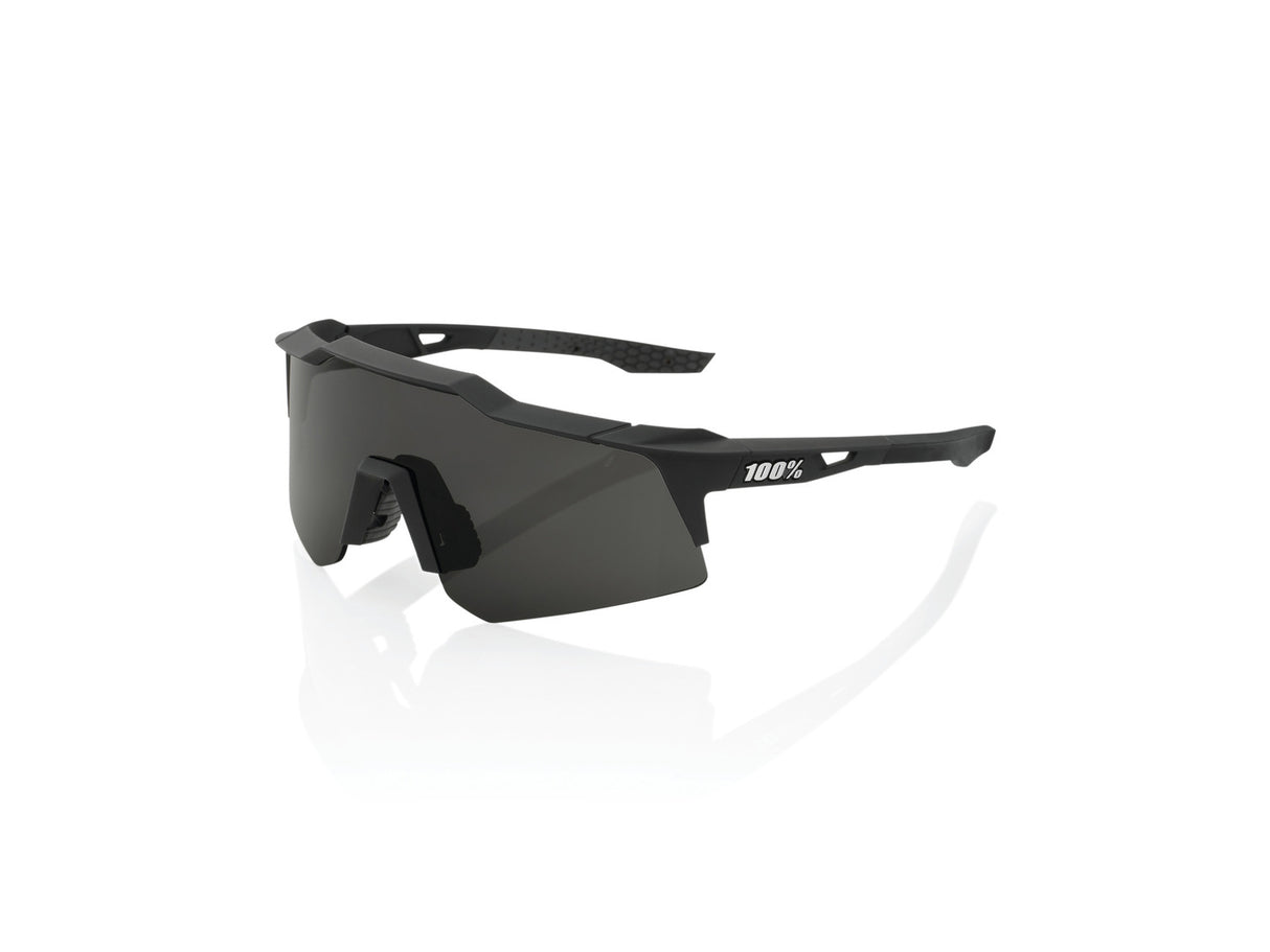 100% Speedcraft XS - Smoke Lens - Soft Tact Black