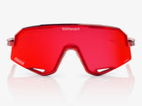 100% Slendale Pidcock - HiPER Red Mirror Lens - Gloss Red Holographic